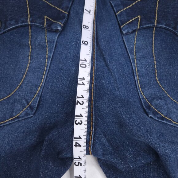 True Religion Jeans 36 Joey Big T Low Rise Rave Twisted Baggy Stitch Jnco Y2K - Picture 5 of 10